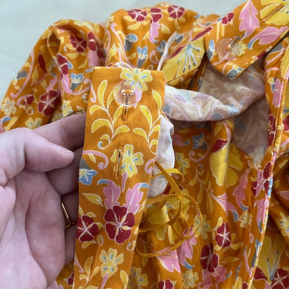 Free People Sasha Mini Dress in Sunshine Combo NWOT - Picture 8 of 9